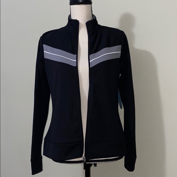 Be Inspired black with Grey zip up jacket NWT PS - Picture 8 of 10